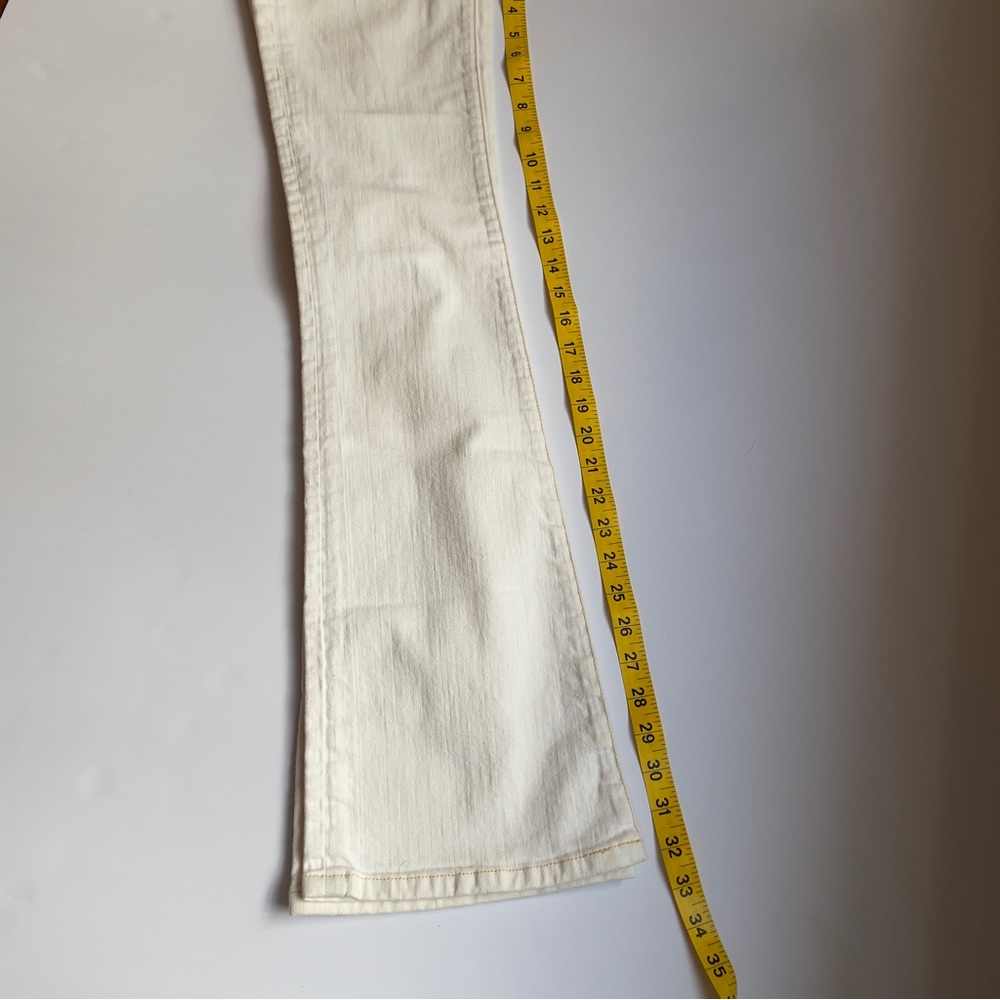 Y2K DEADSTOCK Future Prescription FRx Low-Rise Bootcut Jeans Sz 3 NWOT Cream - Picture 9 of 16